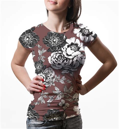 Camiseta Baby Look Feminina Flor Da Ameixeira Marrom No Elo7 Over