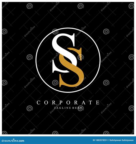 Ss Letter Logo Corporate Ss Logo Vector Stock Vector Illustration Of