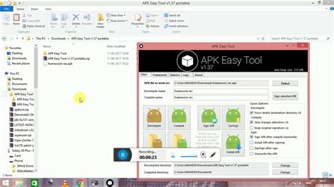 How To Decompile And Re Compile Apks Easily Using Apk Easy Tool Youtube