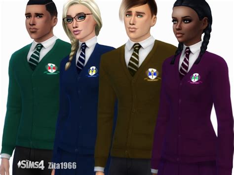 School Uniform The Sims 4 P1 Sims4 Clove Share Asia Tổng Hợp Custom