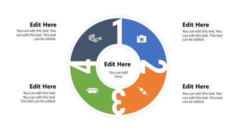 4 Step Circular Process Powerpoint Template Free Download Greatppt