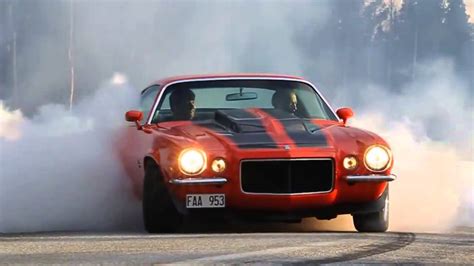 1970 Camaro Ss Doing A Nice Burnout Youtube