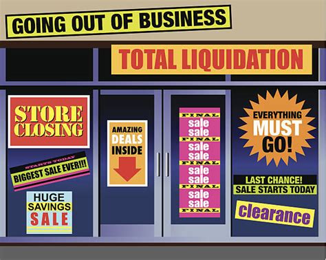 Going Out Of Business Illustrations Royalty Free Vector