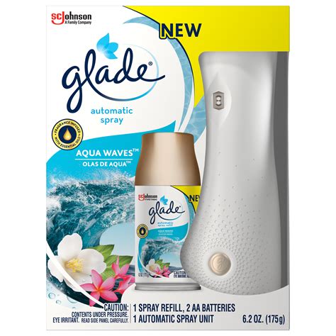 Glade Automatic Spray Aqua Waves Air Freshener Starter Kit Oz Walmart Com