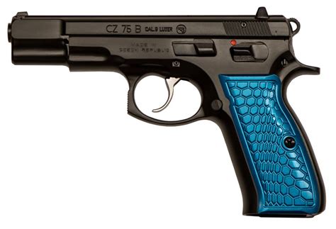 Cz Cz 75 B 9mm Luger Singledouble 460 161 Blue Anodized Wicked Grip