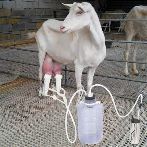 Tebru Goat Milking Kit Milking Kit 5l Electric Goat Cow Milking Kit Portable Vacuum Pulse Pump