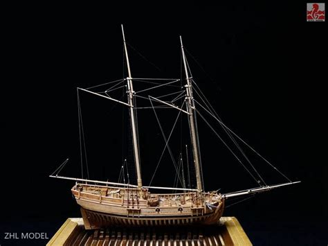 Uss Hannah Pof Model Ship Kit Scale 148 253 Wood Model Ship Kit