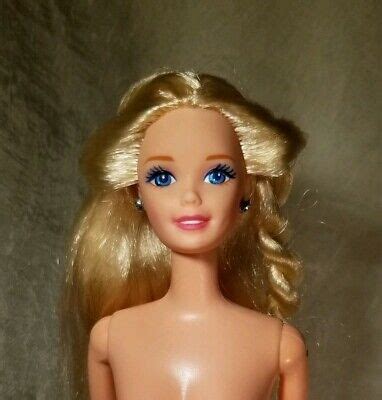 Barbie Doll Nude Blue Eyes Long Blonde Hair Styled In Braids My Xxx