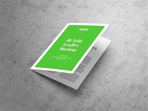 Free A5 Bi Fold Brochure Leaflet Mockup Psd Good Mockups