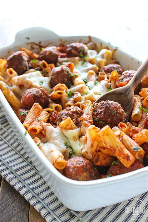 Meatball Pasta Bake Recipe Meatball Pasta Recipes Pasta Dishes