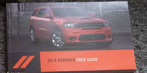 2019 Dodge Durango Owners Manual User Guide Diy Repair Manuals