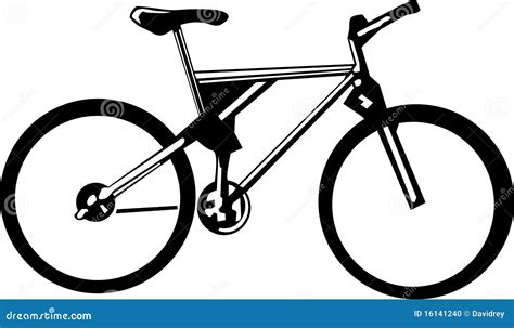 Black And White Bicycle Stock Photo Image 16141240