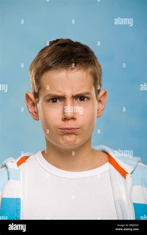 Boy Making Faces Stock Photo Alamy