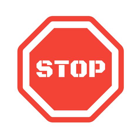 Red Stop Sign Mark 31379924 Png