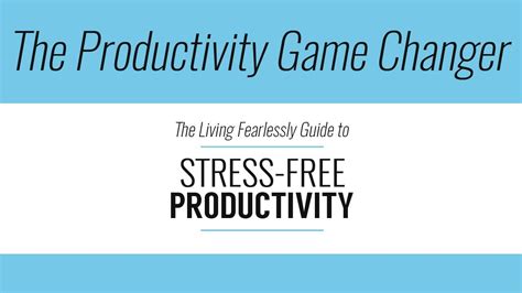 The Productivity Game Changer - YouTube