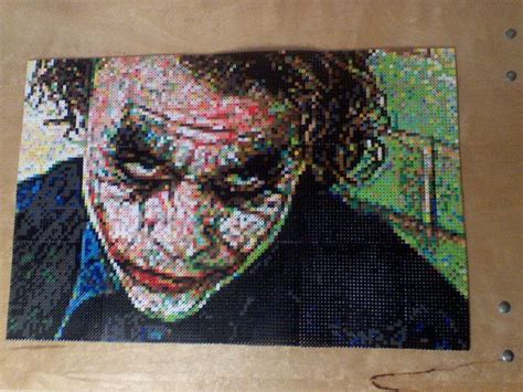 Perler Beads Joker Mosaic Perler Beads Perler Bead Art Hama Beads