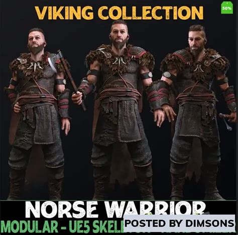 Unreal Engine Characters Norse Warrior Male Vikings Fantasy