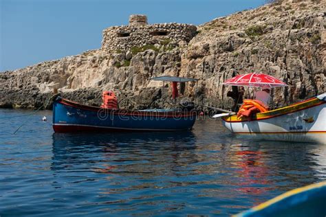 Blue Grotto Boat Trip Malta Editorial Photography Image Of Europe