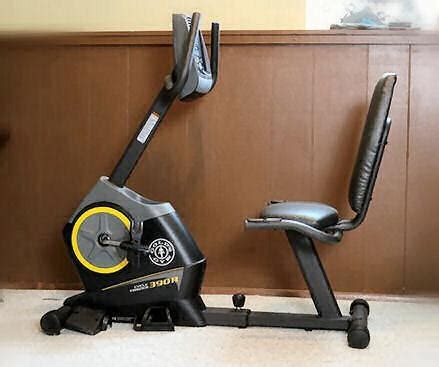 A bluetooth enabled exercise bike that lets you improve your cardio and tone your body at home. GOLD'S GYM® Recumbent CYCLE TRAINER 390 R EXERCISE BIKE for Sale in Long Beach, California ...