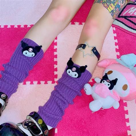 my melody kuromi hello kitty pikachu pompompurin inspired loose slouch socks leg warmer