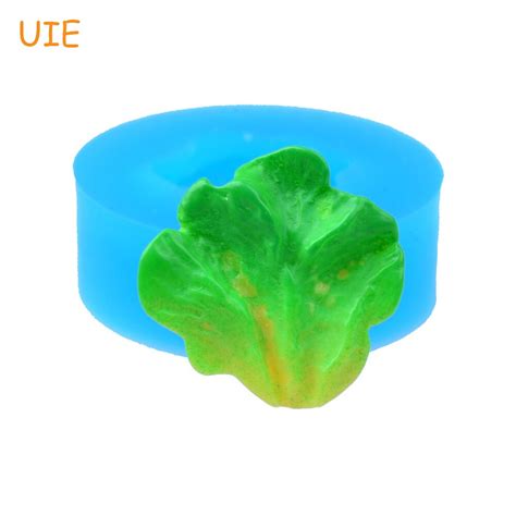 Vyl007u 175mm Green Spinach Flexible Silicone Mold Vegetable Mold