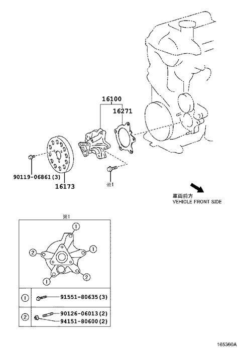 Water Pump Toyota Yaris Ncp North America