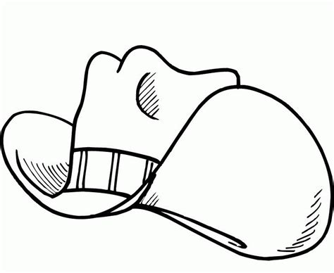 Cowboy Hat Coloring Page Coloring Home