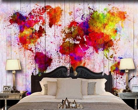 Beibehang Custom Wallpaper Modern Simple Colorful Abstract Oil Painting