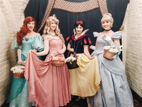 Princess Aurora Ariel Snow White And Cinderella At Walt Disney World