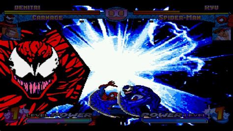 Marvel Vs Capcom X Mugen Carnage Demitri Gameplay Youtube