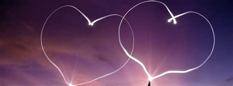 Two Hearts In The Sky Facebook Cover Photo