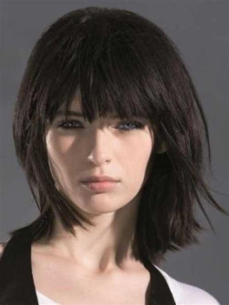 Section your bangs on one side and create some stunning bright brown color highlights. 25+ Bob Hairstyles With Bangs 2015 - 2016 | Bob Hairstyles ...