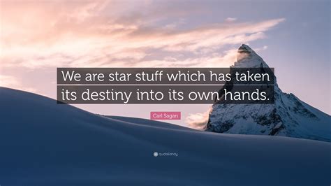 Carl Sagan Quote We Are Star Stuff Which Has Taken Its