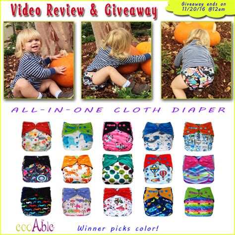 Video Review And Giveaway All In One Aio Cloth Diaper Love Fluffybums