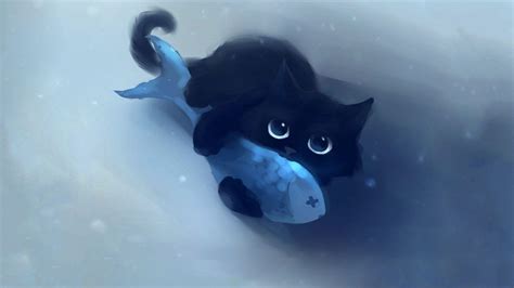 Kawaii Anime Cat Wallpapers Wallpaper Cave