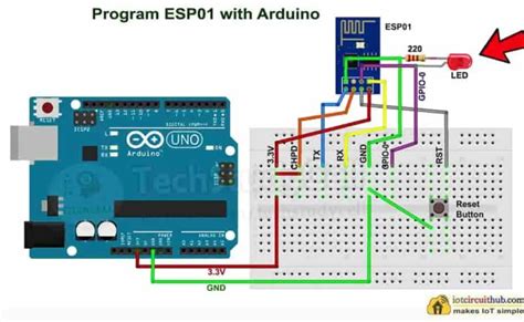 How To Program Esp8266 Esp 01 Module With Arduino Uno Arduino Themelower