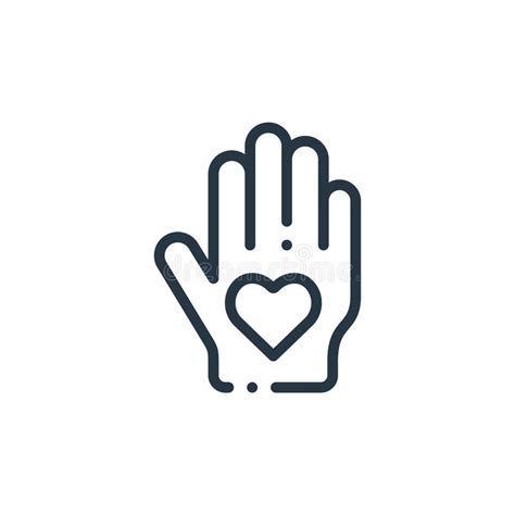 Volunteer Icon Vector From Charity Concept Thin Line Illustration Of
