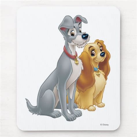 Lady And The Tramp Classic Pose Mouse Pad