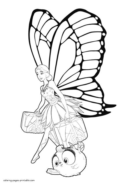 Barbie Fairies Coloring Coloring Pages