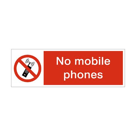 No Mobile Phones Prohibition Safety Sign Pvc Safety Signs