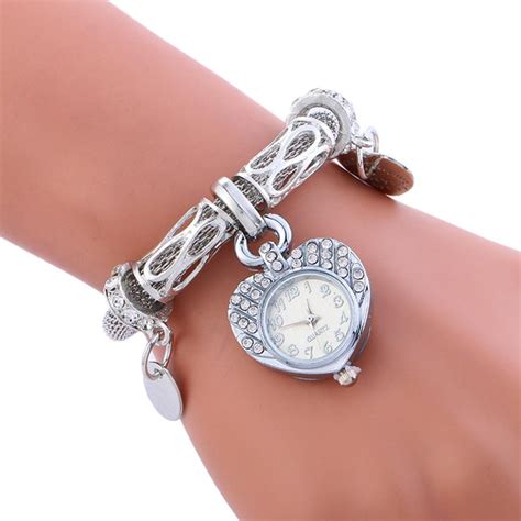 Buy Hemlock Bracelet Watches Women Girls Jewelry Rhinestone Pendant