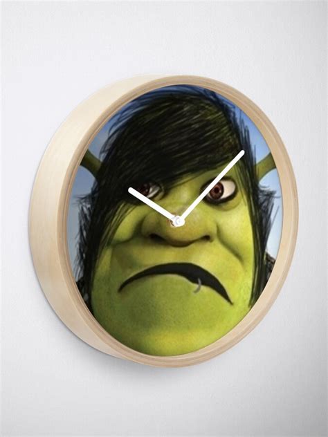 Emo Shrek Clock By Alexis6214 Redbubble