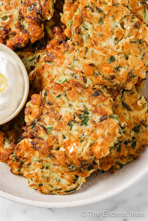 Zucchini Patties With Chickpeas The Endless Meal