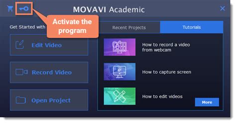 Activating Movavi Academic