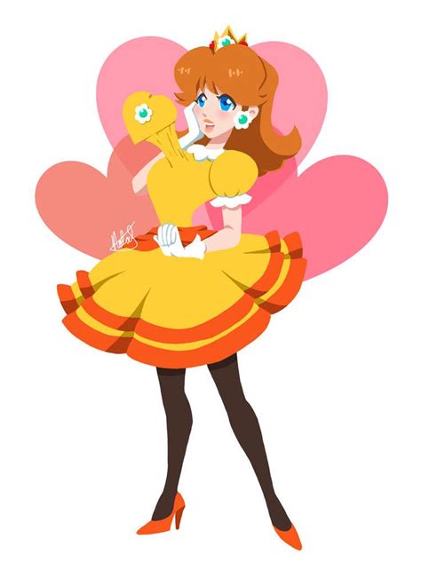 Daisy In Love By Orihimetenjho On Deviantart Super Mario Art Luigi