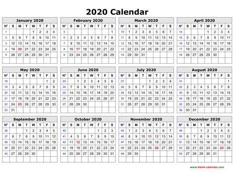 2020 Printable Calendar Without Download Example Calendar Printable