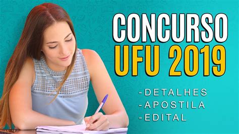 Concurso UFU Edital Inscrição e Apostilas YouTube