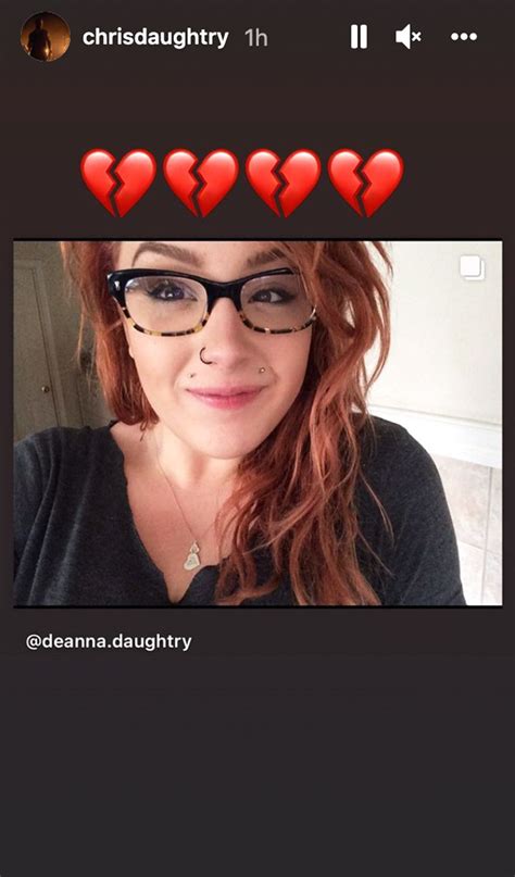 Chris Daughtry S Wife Deanna Mourns Death Daughter Hannah