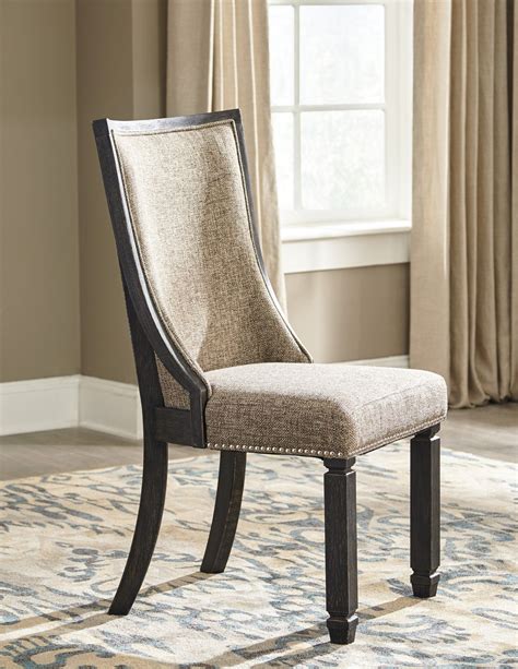 Gray Brown Upholstered Dining Chairs Set Of 2 Tyler Creek In 2020