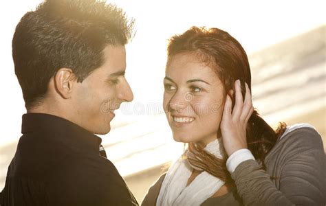 Love And Affection Between A Young Couple Stock Photo Image Of Male